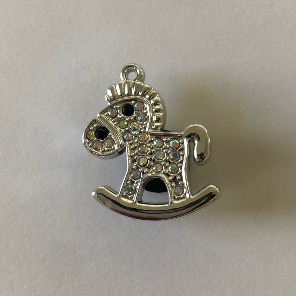 Cute Rocking Horse Shoes Charm